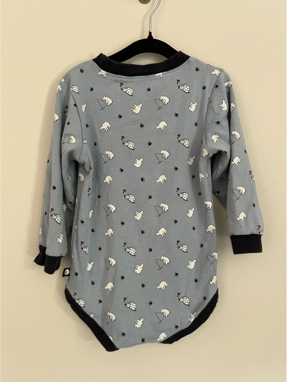 Vintage Y2K Gymboree 2003 Polar Bear Long Sleeve Bodysuit